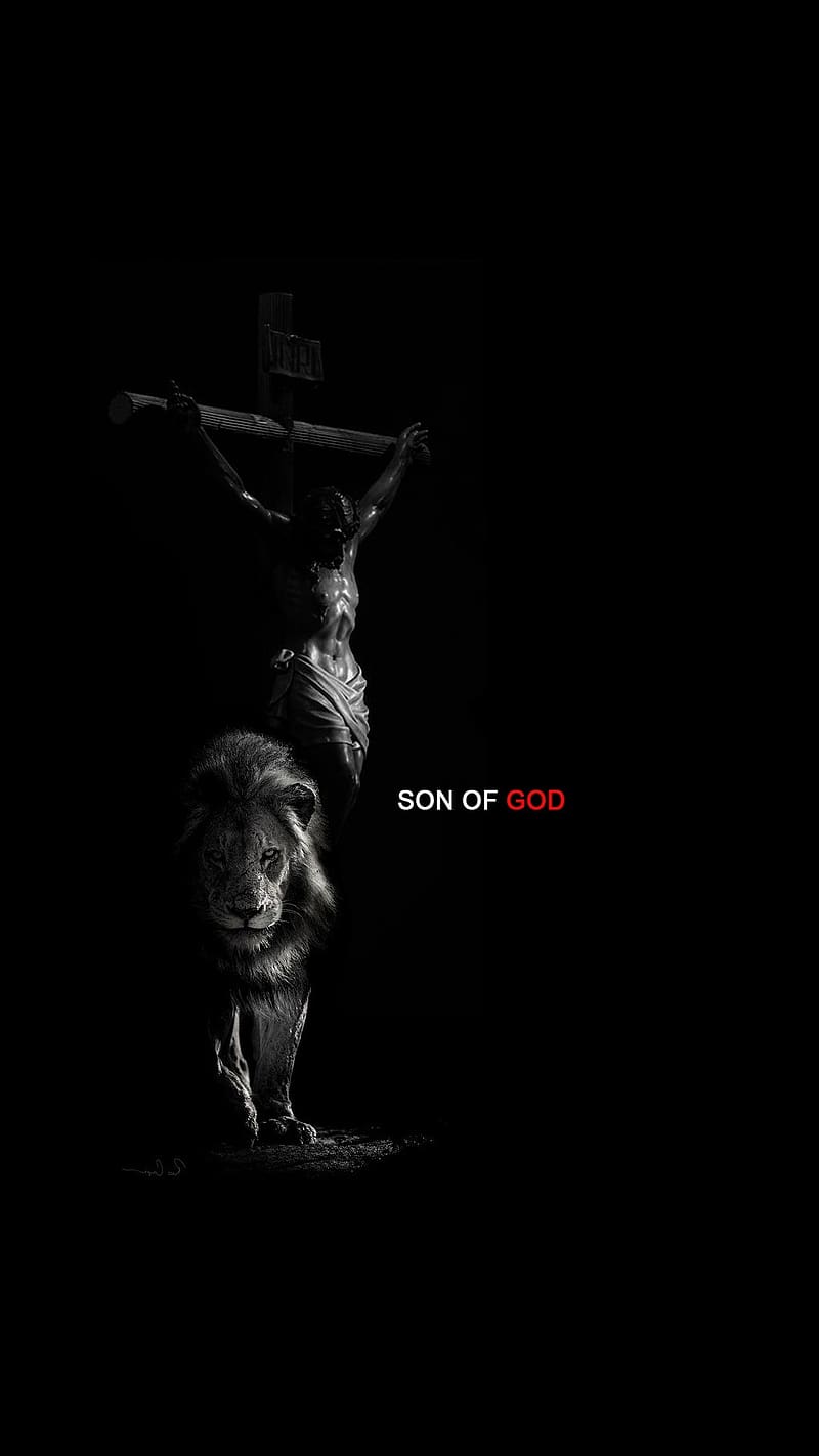 Jesus Christ, Son Of God, lord, black background, saviour, HD phone  wallpaper | Peakpx