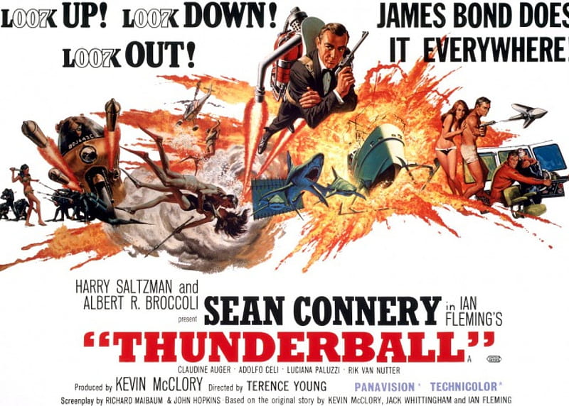 thunderball, james, bond, 007, HD wallpaper