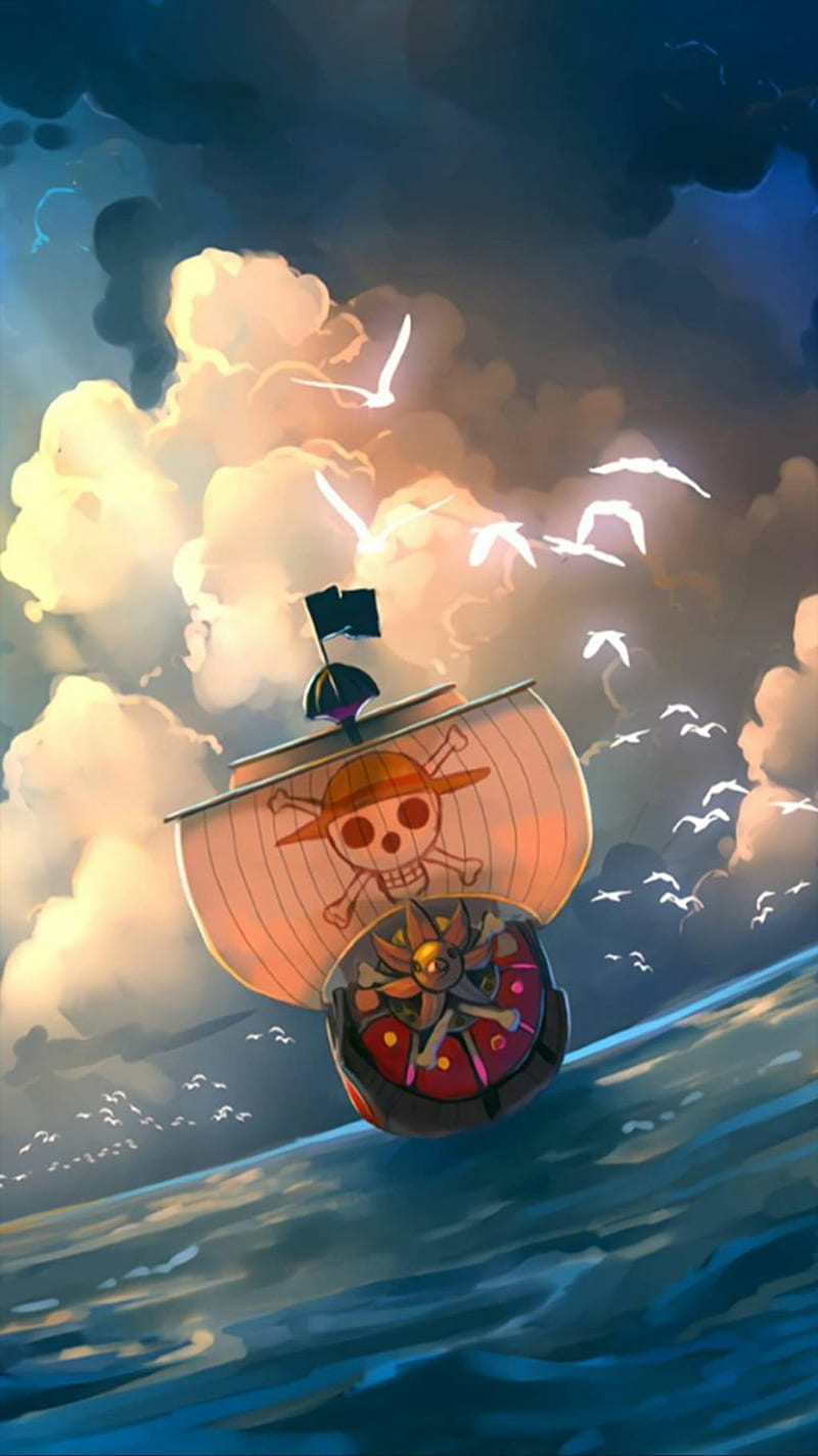 Thousand Sunny, bloody, boat, mary, one, piece, sea, sunny, thousand, HD phone wallpaper