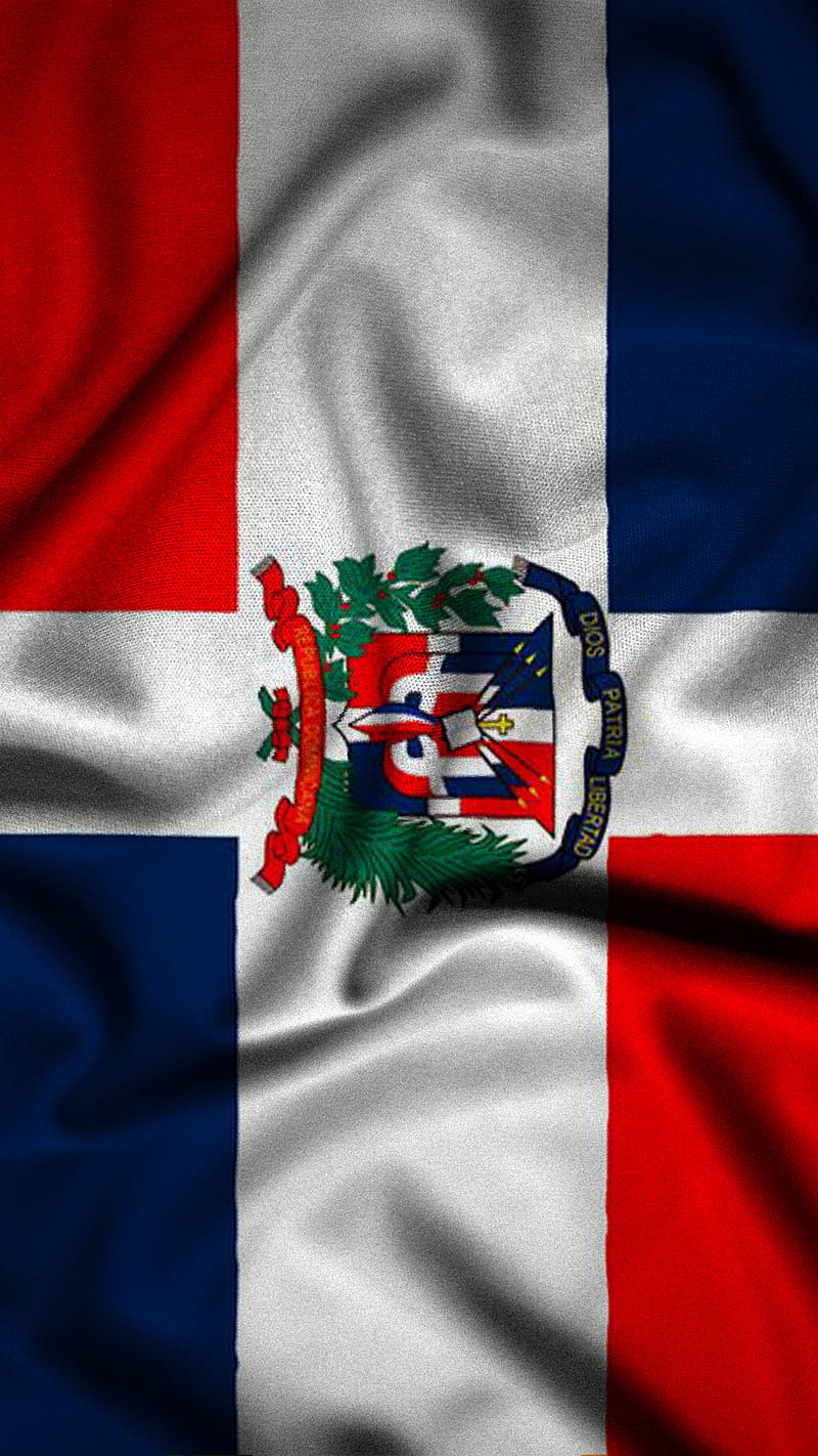 HD wallpaper: flag, coat of arms, Dominican Republic | Wallpaper Flare