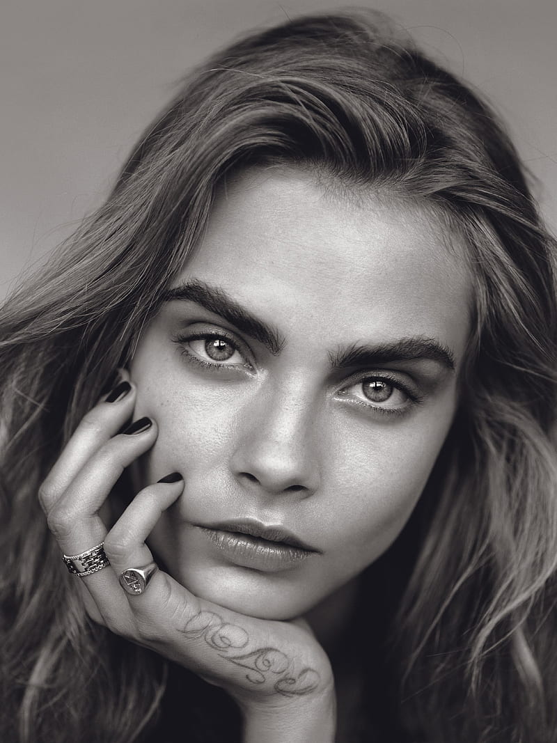 Cara Delevingne, model, portrait, face, women, HD phone wallpaper