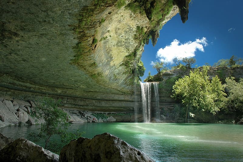 Hamilton Pool Reserve Falls - Texas - USA, USA, Hamilton Pool Reserve Falls, Nature graphy, Texas, HD wallpaper