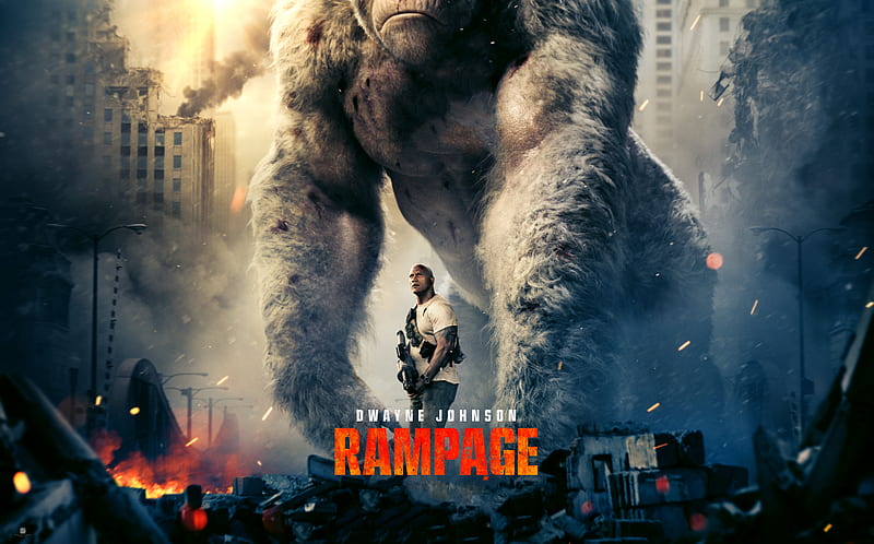 Rampage , rampage, dwayne-johnson, 2018-movies, movies, HD wallpaper