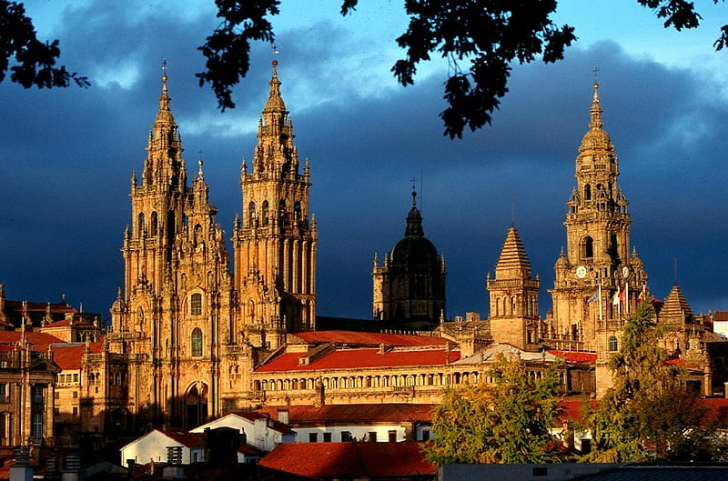 Santiago De Compostela, cathedral, galicia, christianity, pilgr, religious, spain, HD wallpaper