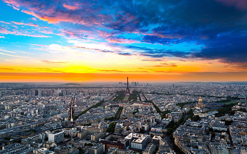 paris cityscape-France landscape, HD wallpaper