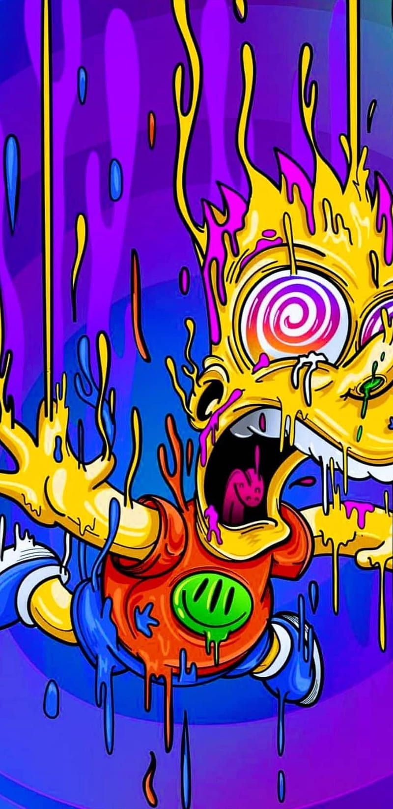 Simpsons , graffiti, love, HD phone wallpaper