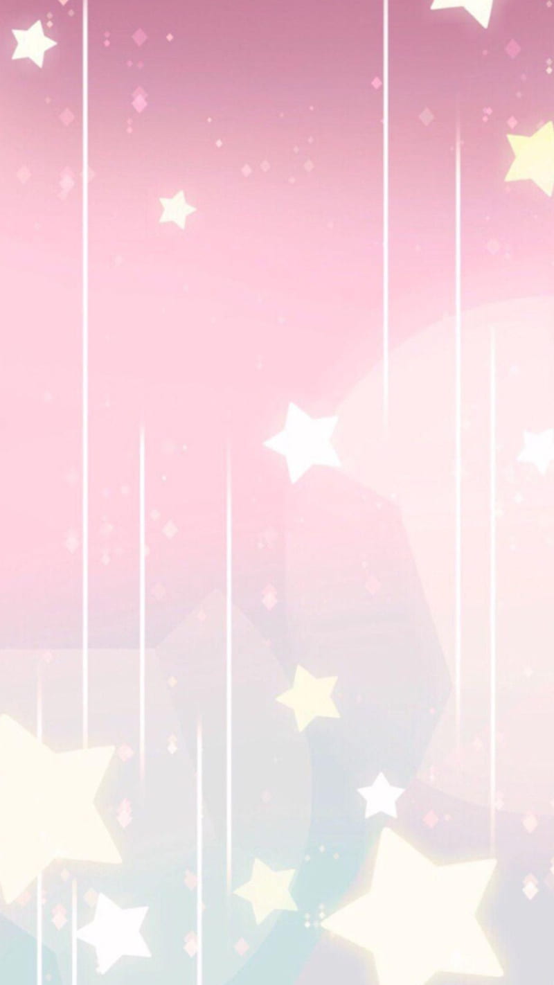 Pink stars, cute, pastel, pink, HD phone wallpaper