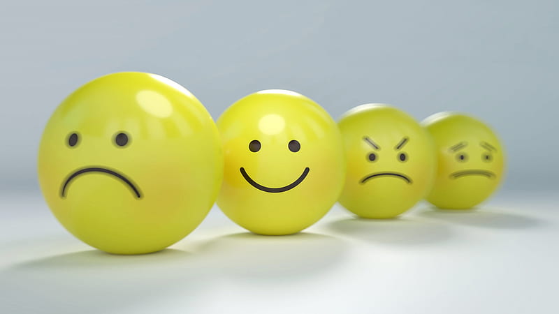 Sad Smiley Angry Emoji Balls Emoji, HD wallpaper