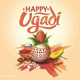 Happy ugadi celebration cute festival gudi padwa hindu indian new  year HD phone wallpaper  Peakpx