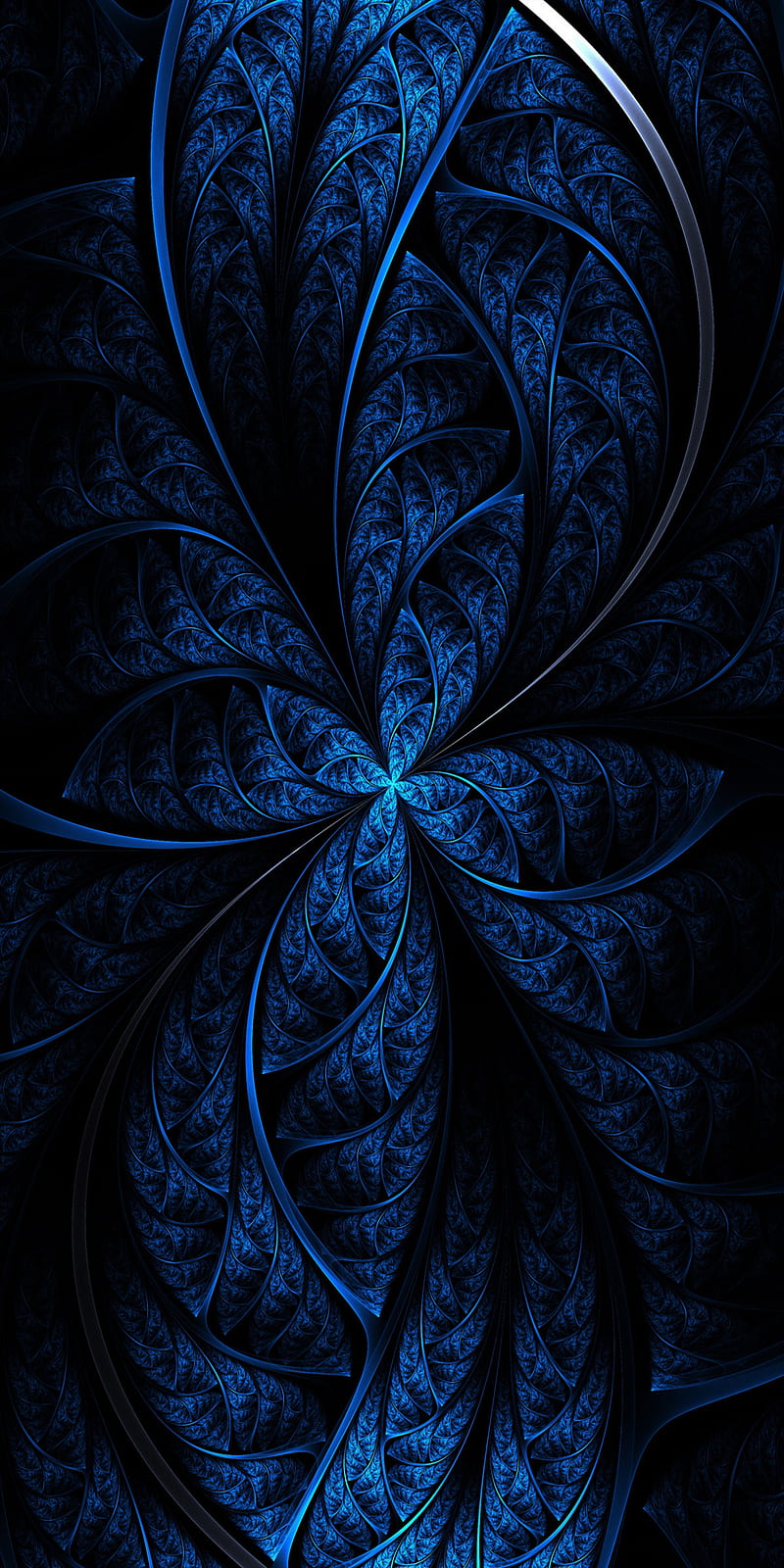 DarkBlue, abstract, background, black, blue, dark, design pattern, HD phone wallpaper