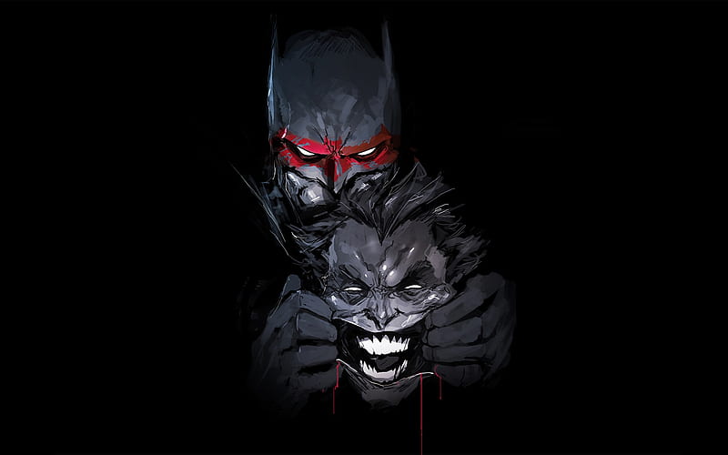 Batman Joker Artwork, joker, batman, artwork, artist, digital-art, HD wallpaper