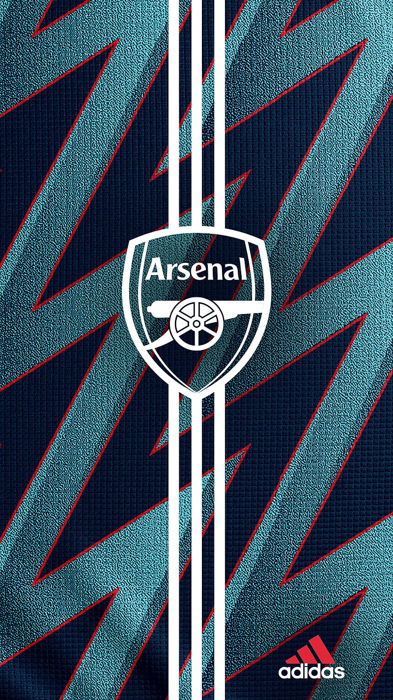 Arsenal Third 21/22, blue, 2022, Third Kit, football, Thunderbolt