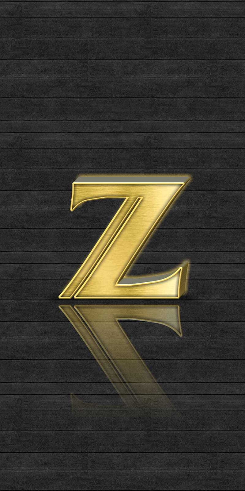 Alphabet Z, abc, black, gold, HD phone wallpaper