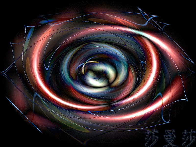 abstract 320. jpg, red, swirl, glow, abstract, HD wallpaper