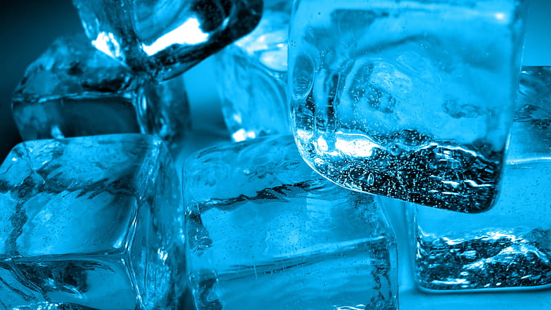 Blue Ice Cubes Ice Cube, HD wallpaper