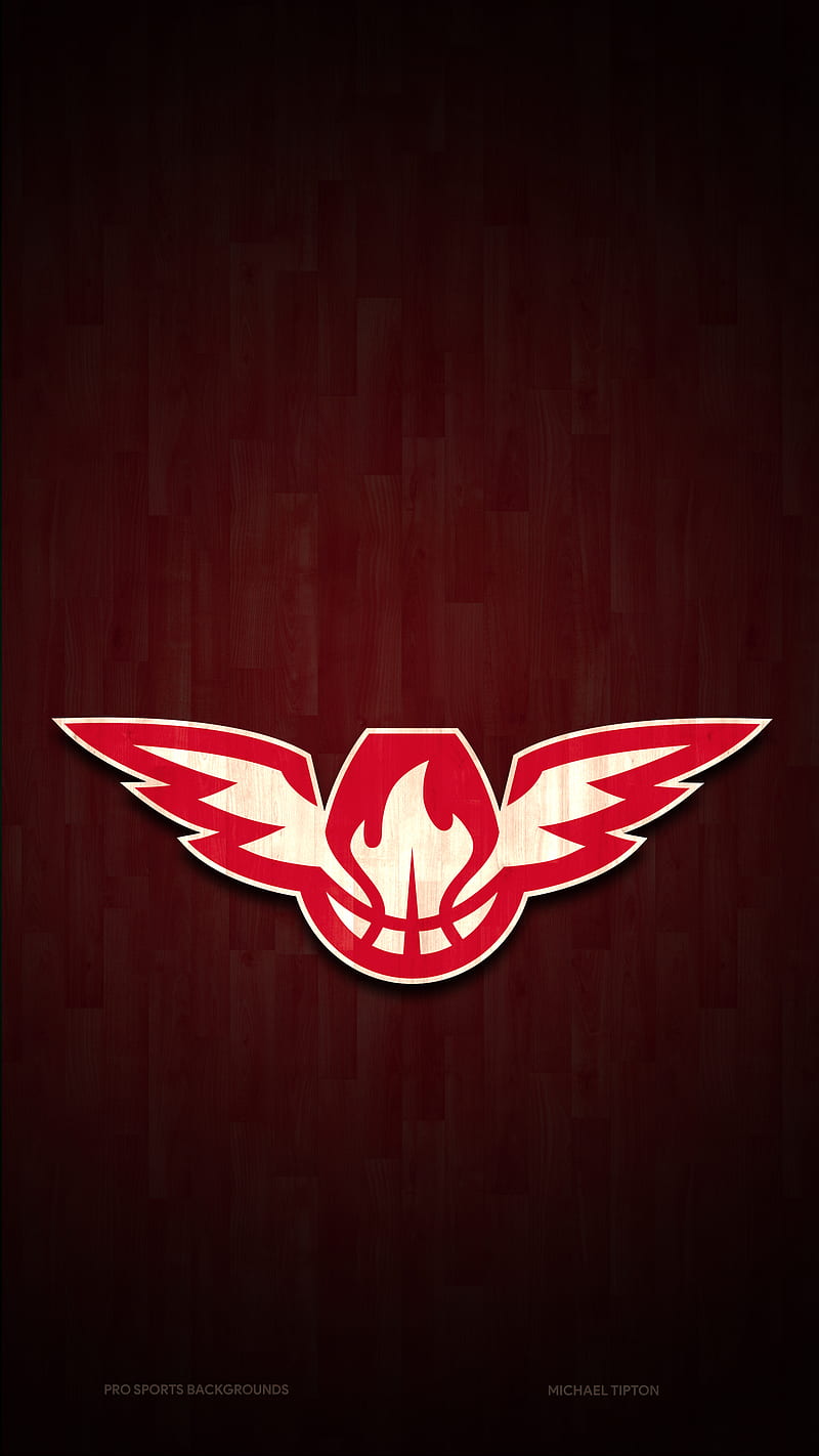 Atlanta hawks, basquetbol, ​​cresta, emblema, equipo, logotipo, nba, rojo,  Fondo de pantalla de teléfono HD | Peakpx