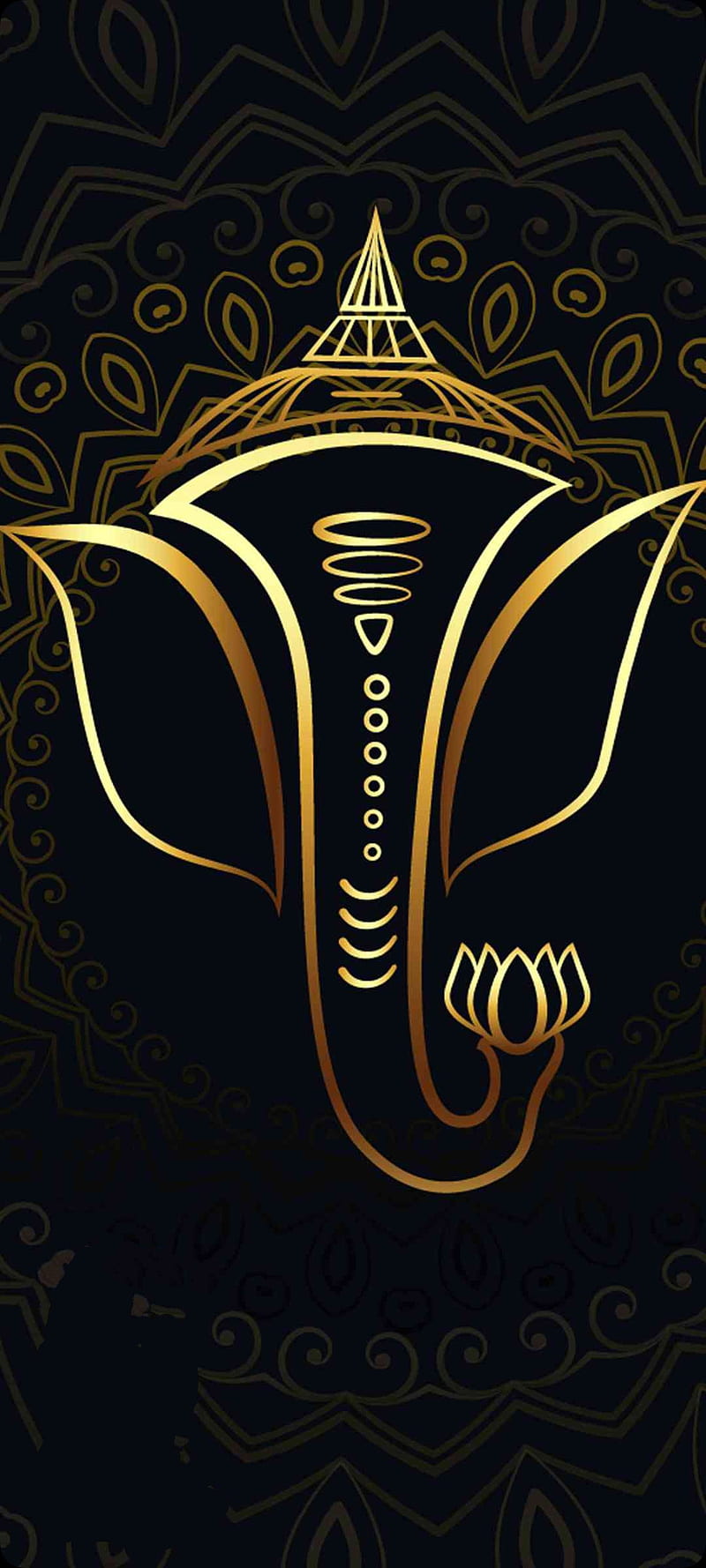 Ganesh Ji black logo HD phone wallpaper  Peakpx