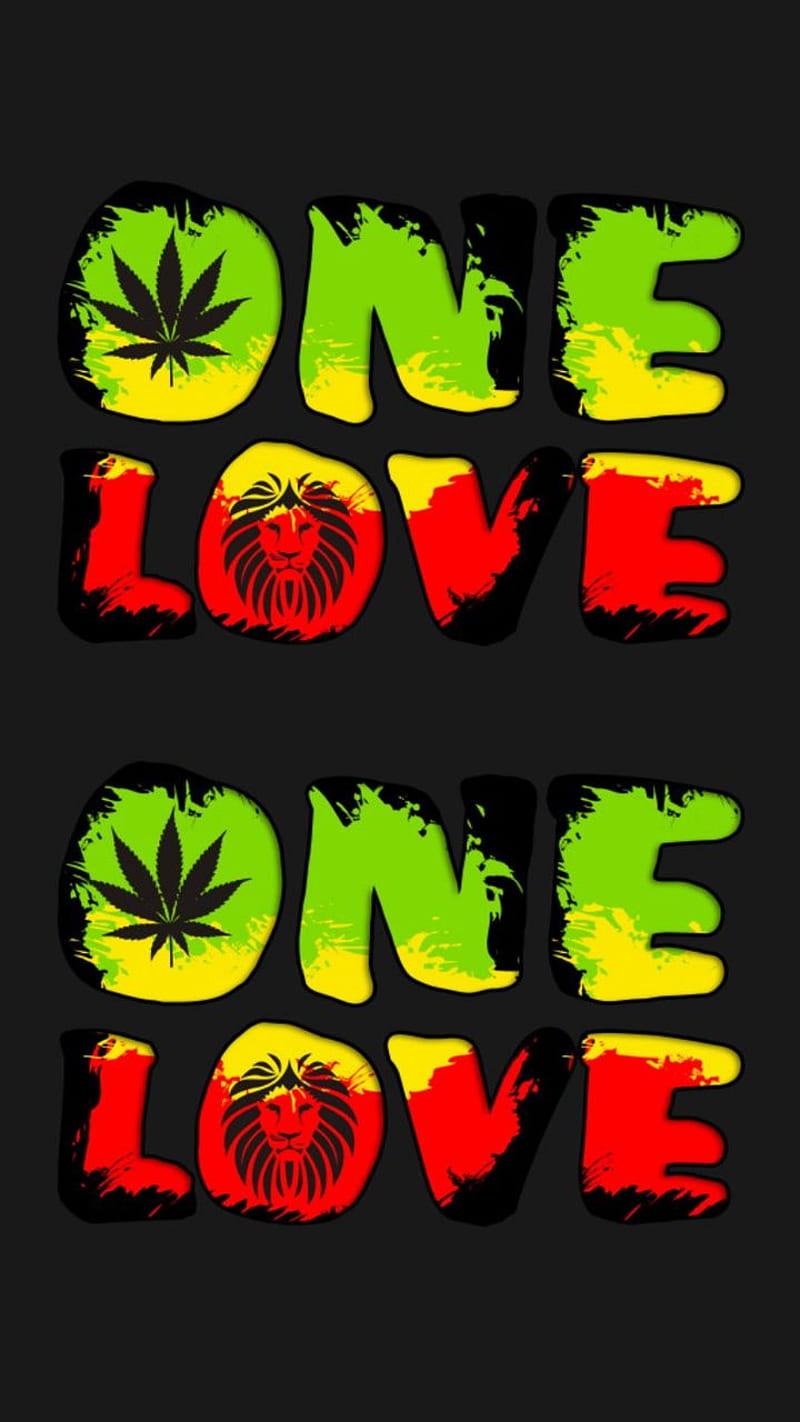One love, jamaica, peace and love, rasta lion, rastas, reggae, reggae  colors, HD phone wallpaper | Peakpx
