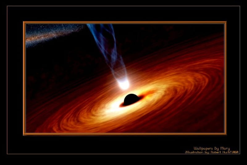 Super Massive Black Hole 1200x800, Stars, Nova, BlackHoles, Space, HD wallpaper