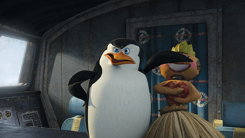Skipper, madagascar, penguins of madagascar, penguin, HD wallpaper