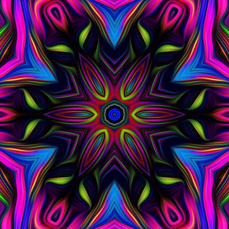 Kaleidoscope me, flowers, HD phone wallpaper | Peakpx