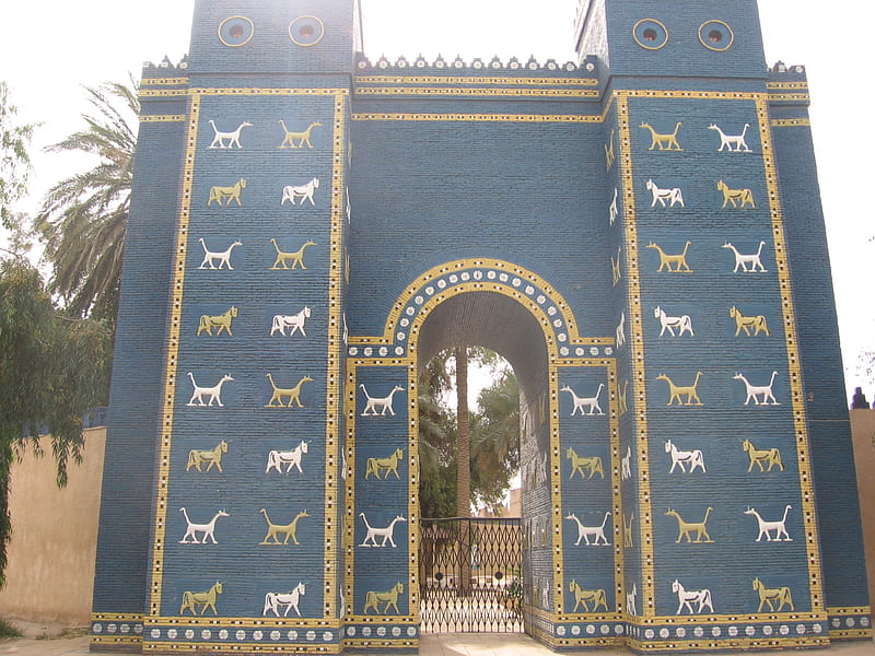 Babylon Gate, architecture, babylon, ancient, HD wallpaper