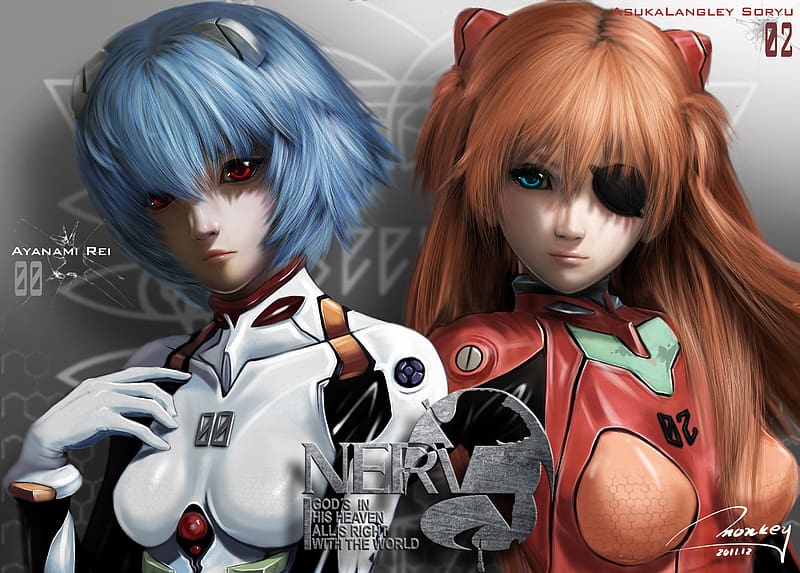 Anime Evangelion Asuka Langley Sohryu Rei Ayanami Evangelion 3 0 You Can Not Redo Hd 7911