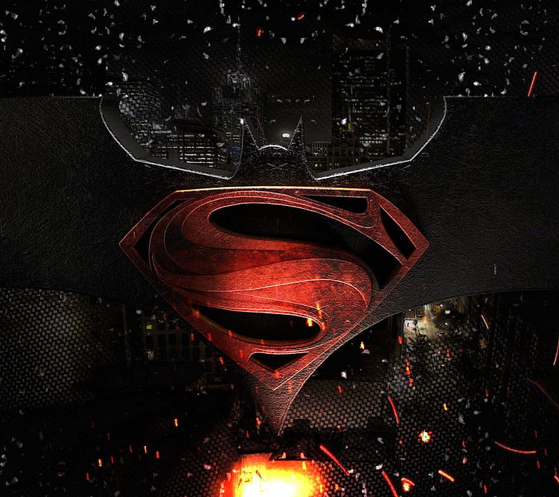Batman vs Superman, hero, logo, HD wallpaper