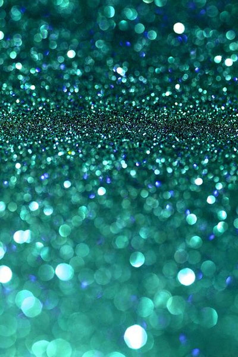 Teal Glitter iPhone, Turquoise Glitter, HD phone wallpaper