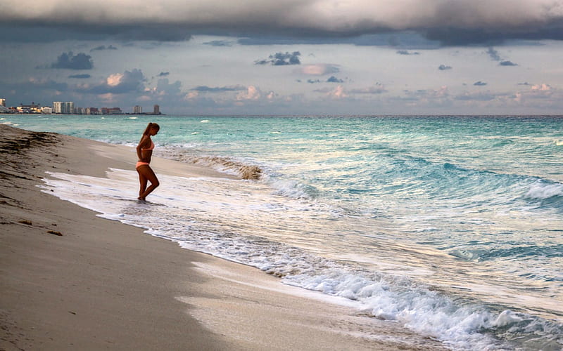 Mayan Rivera in Mexico, Bikini, Beaches, Mexico, Caribean, HD wallpaper