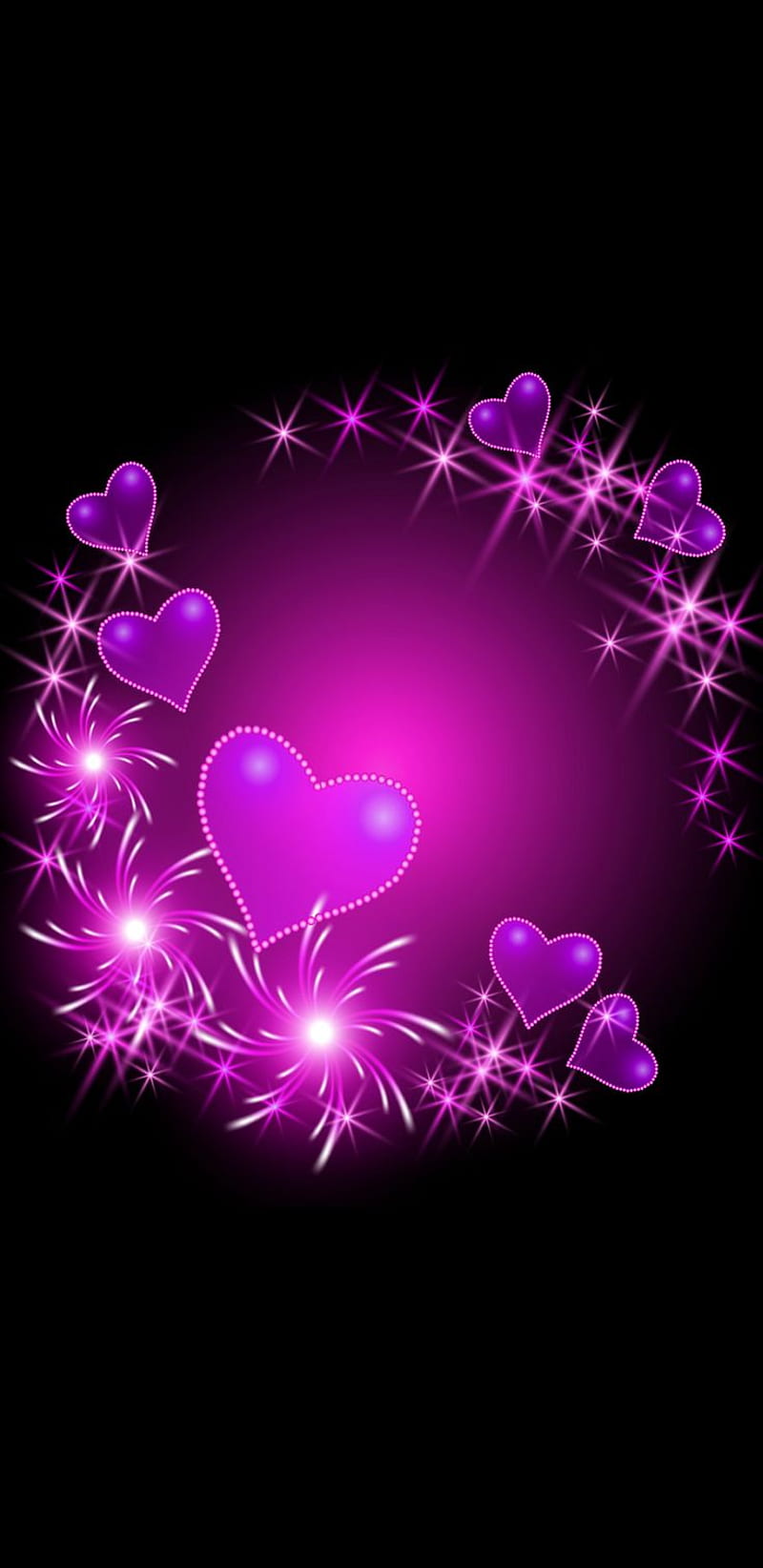 Neon Hearts. iphone love, Pink heart, Heart, Beautiful Neon Heart, HD phone wallpaper