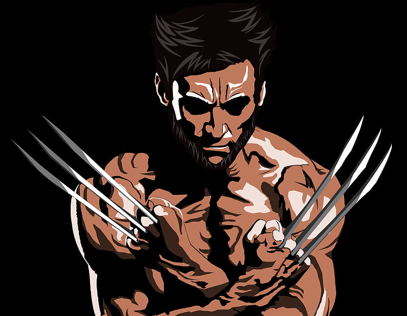 The Wolverine Art, wolverine, superheroes, digital-art, artwork, HD wallpaper