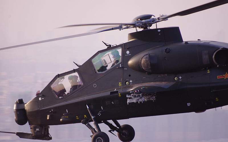 Caic Wz 10 Attack Helicopter China 4-2012 military Featured, HD wallpaper