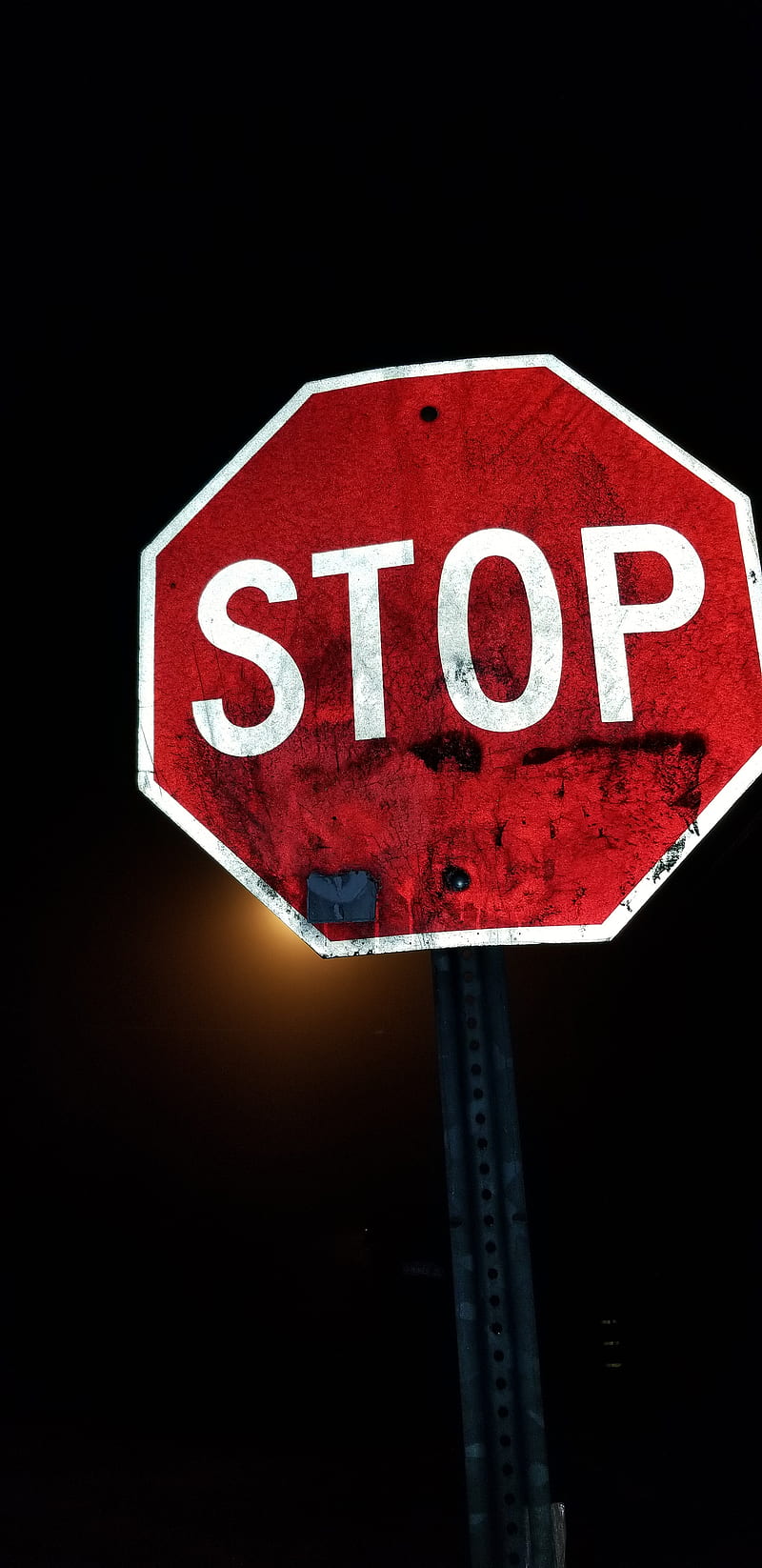 Stop lowlight night route sign HD phone wallpaper  Peakpx