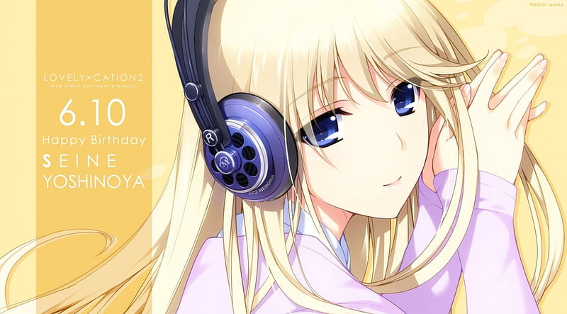 A A a Girl Music Anime Blonde Hd Wallpaper Peakpx