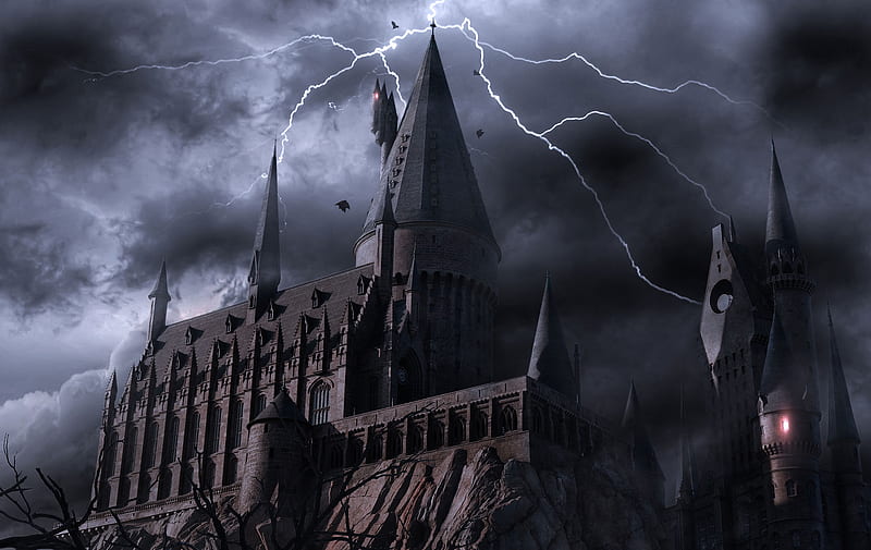 Scary Halloween 2019 , Background, Pumpkins, Witches, Bats & Ghosts, Spooky Castle, HD wallpaper