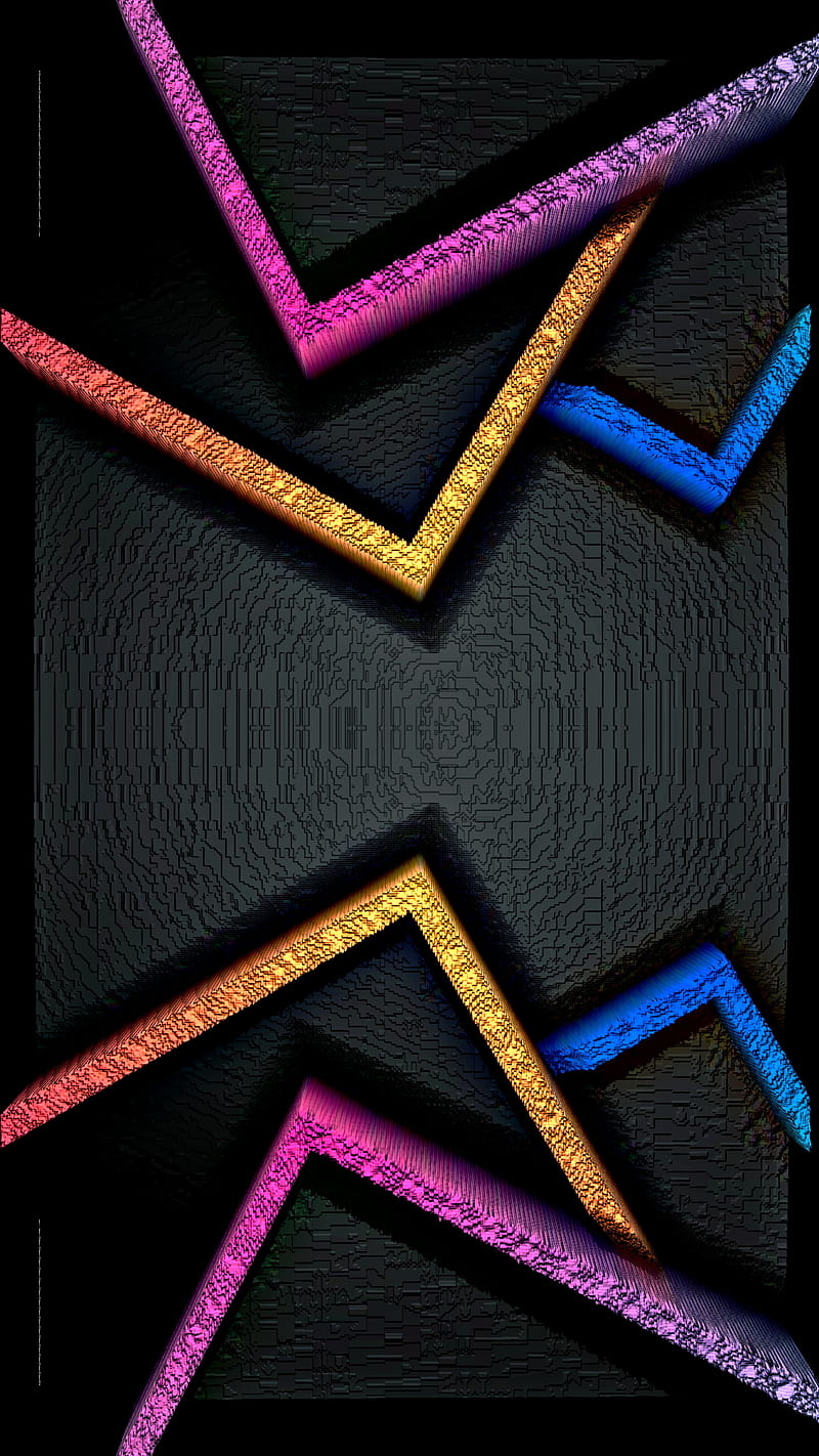 Doorways, abstract, amoled, android, black, gradient, iphone, neon, pattern, texture, HD phone wallpaper