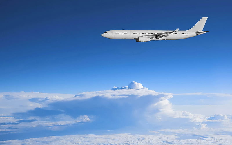 Airbus above the clouds-Aircraft transport, HD wallpaper