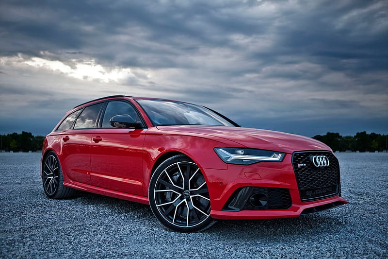 Audi, Audi RS6 Avant, Audi RS6, Car, Luxury Car, Red Car, Vehicle, HD wallpaper