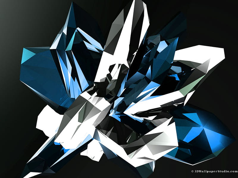 Crystal - Amethyst Cluster, black, crystal, edge, blue, HD wallpaper