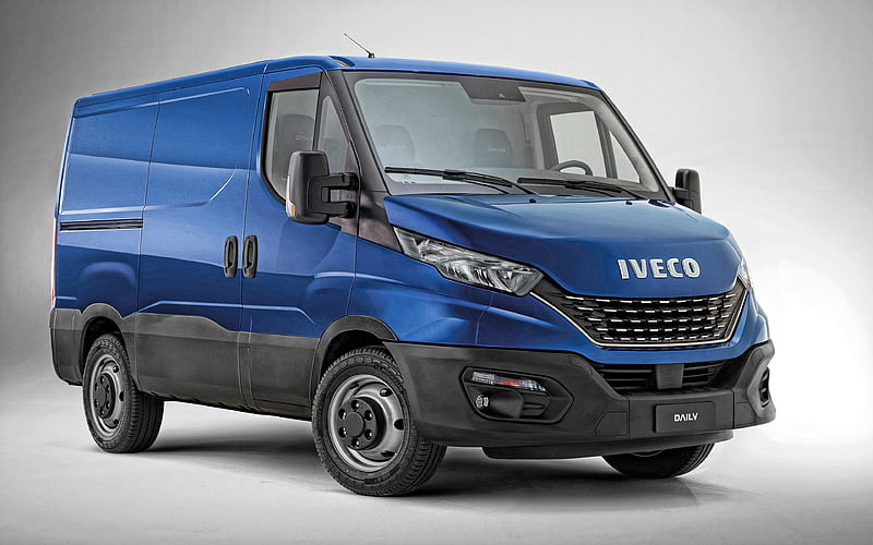 Iveco Daily Van, 2020, exterior, blue van, new blue Daily Van, commercial vehicles, Iveco, HD wallpaper
