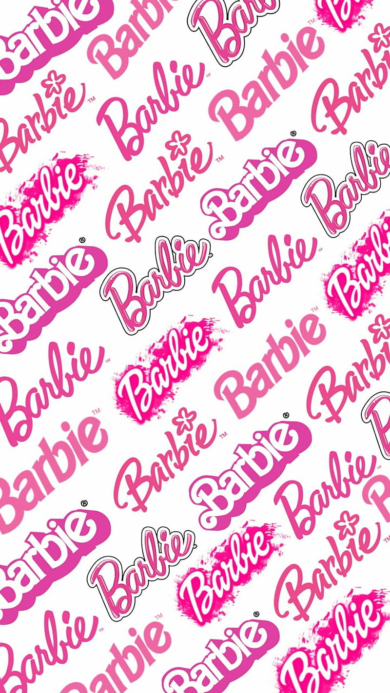 Barbie logos, aesthetic, doll, glam