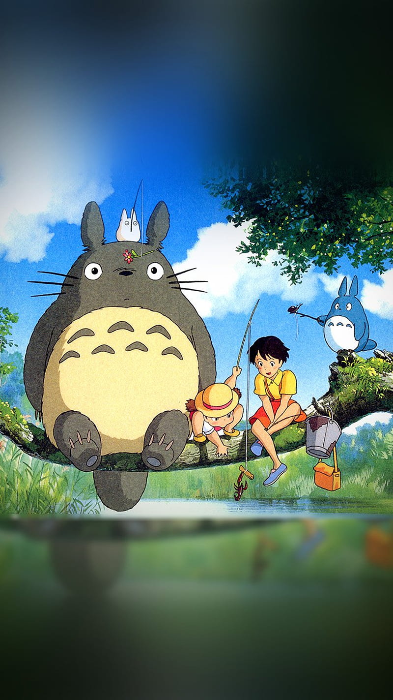 Dreamy Cute Lovely Totoro Window Outside Iphone Wallpaper Hình Nền Iphone Totoro 640x1136 Wallpaper teahubio