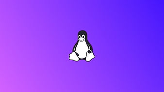 Linux Tux Minimal , linux, computer, minimalism, minimalist, HD wallpaper