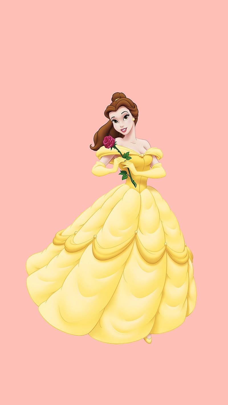 Belle, disney, princess, HD phone wallpaper