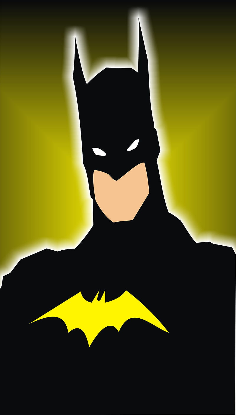 BATMAN LOGO AMARILLO, logo batman, batman, HD phone wallpaper | Peakpx