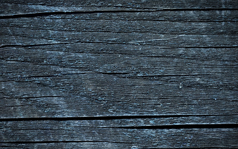 blue wooden texture, close-up, wooden backgrounds, wooden textures, blue backgrounds, macro, blue wood, blue wooden board, HD wallpaper