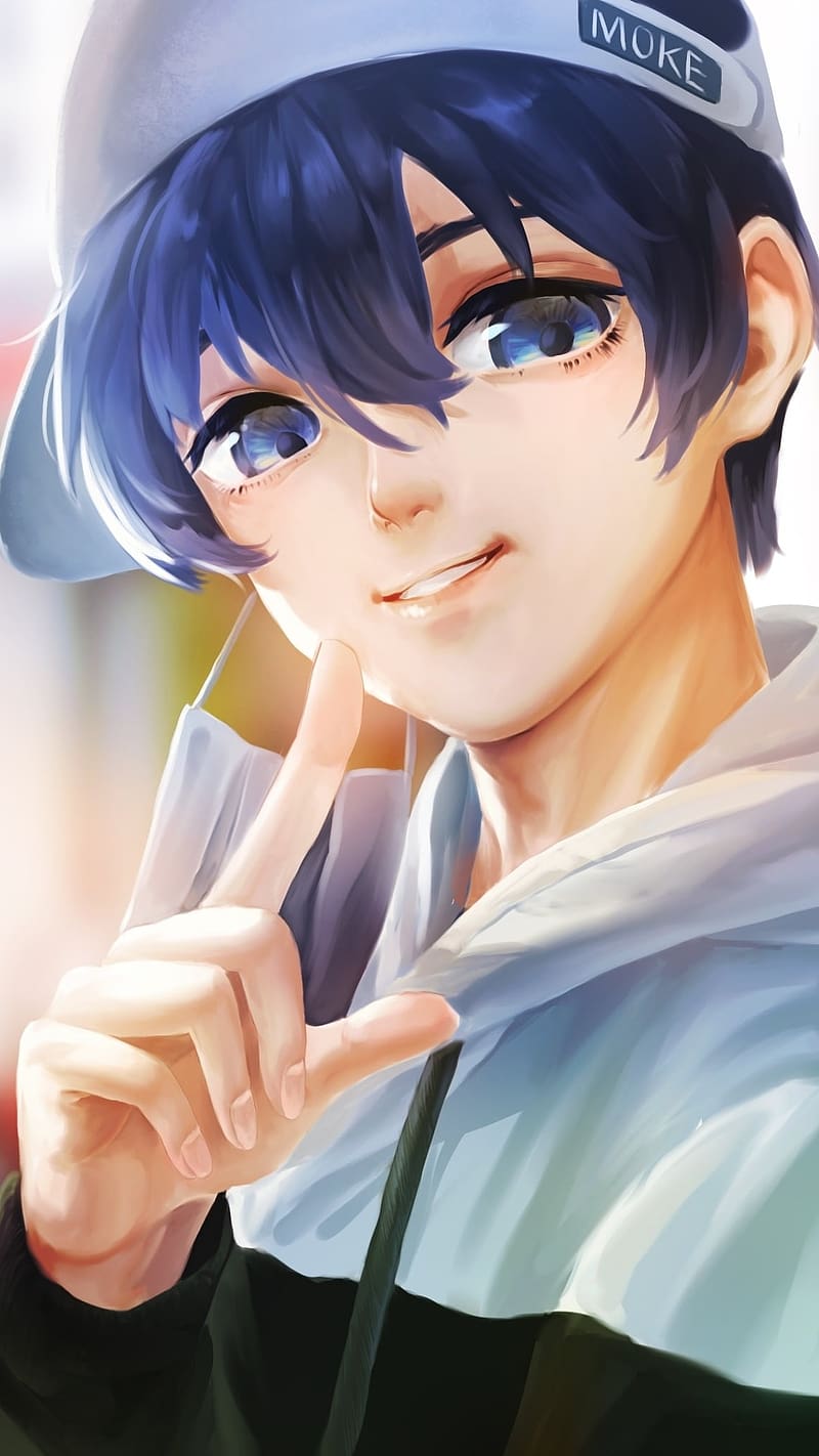 Cute Anime Boy, moke, anime, boy, HD phone wallpaper
