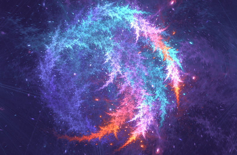 glow, sparks, multi-colored, HD wallpaper