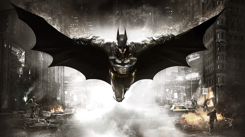 Flying Arkham Knight Batman Batman, HD wallpaper